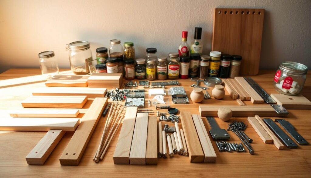 DIY Spice Rack Materials DIY Spice Rack Materials