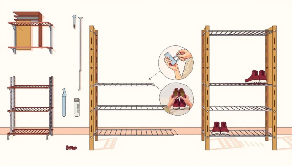 Shoe Rack Assembly Shoe Rack Assembly