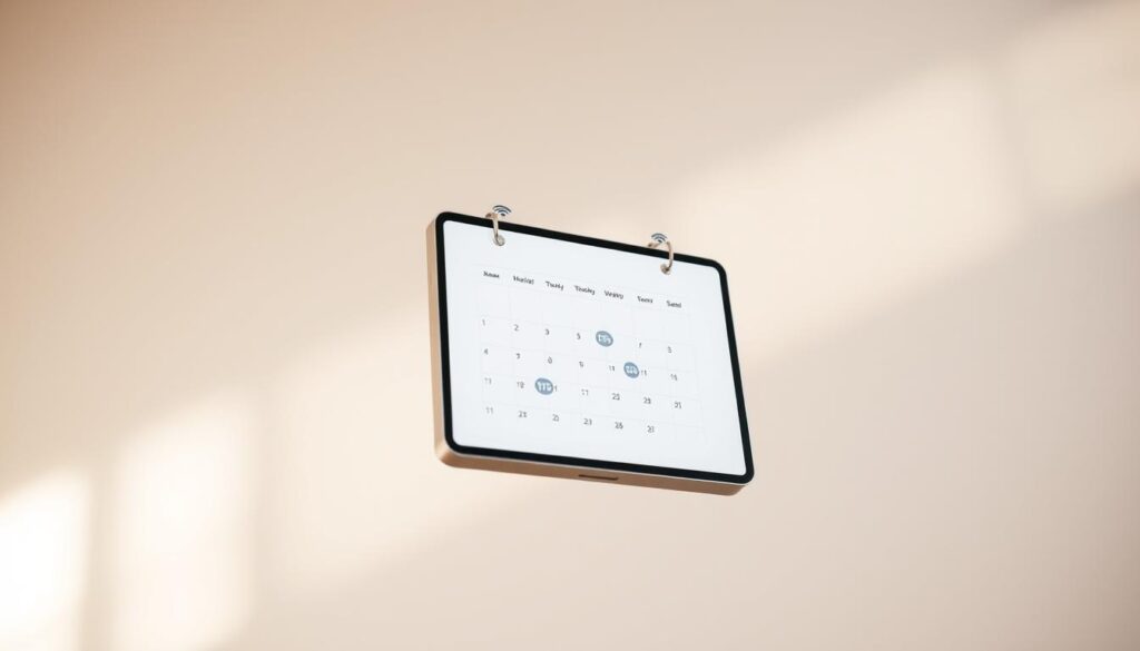 WiFi-connected digital calendar WiFi-connected digital calendar