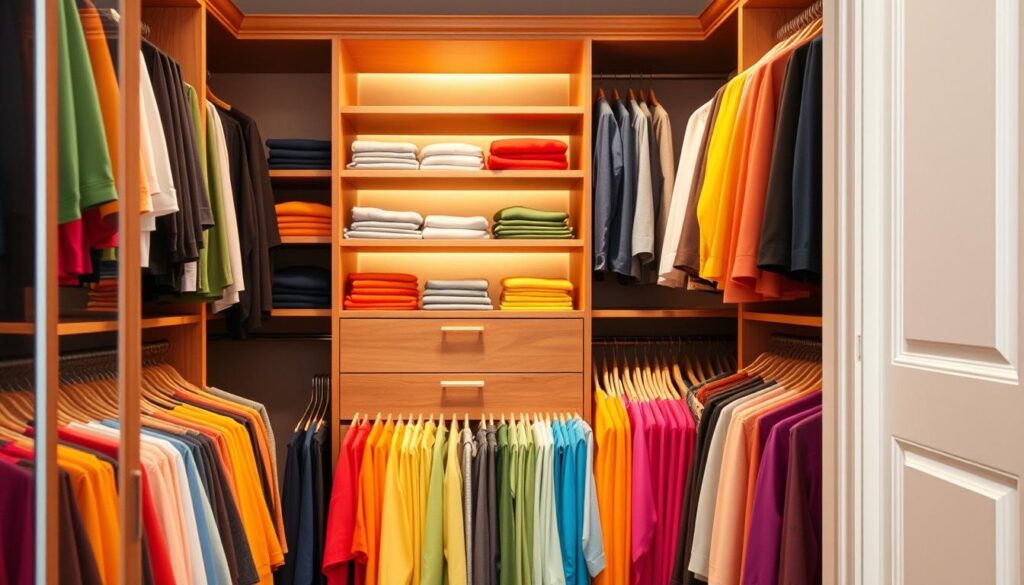 color-coded closet organization color-coded closet organization