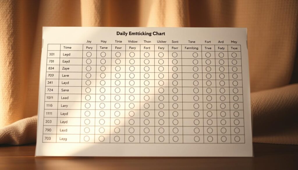 daily emotion tracking chart