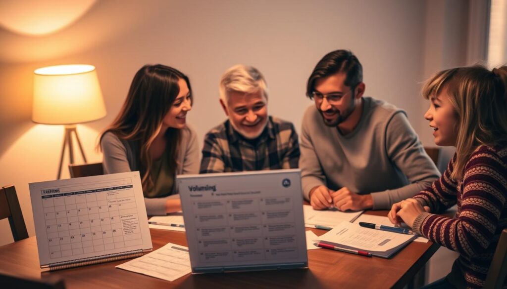 family volunteering schedule planning family volunteering schedule planning