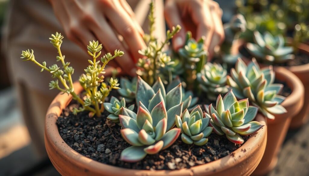 succulent potting succulent potting