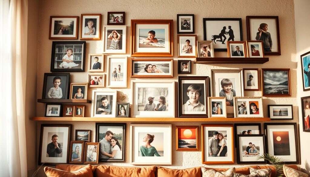 unique gallery wall