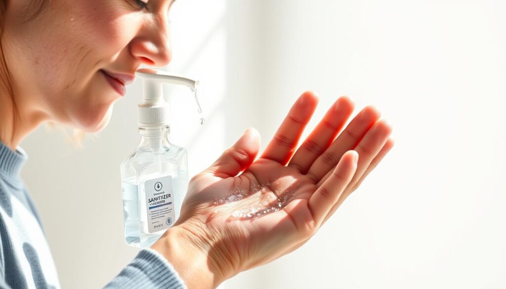 using hand sanitizer effectively