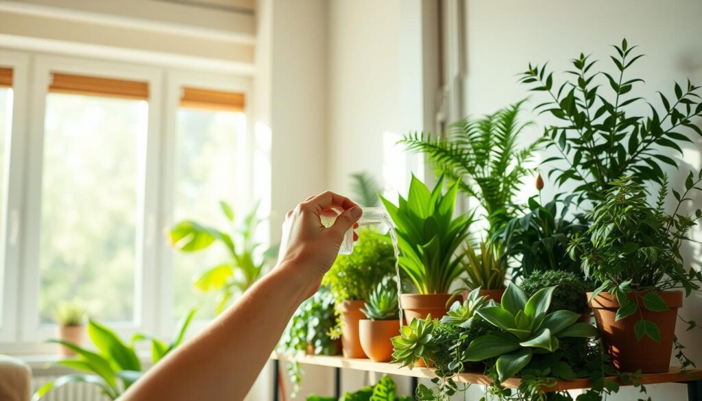 watering houseplants watering houseplants